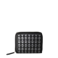 Mini zip wallet Mosaico Black/Asphalt - Black & Asphalt