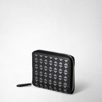 Mini zip wallet Mosaico Black/Asphalt - Black & Asphalt