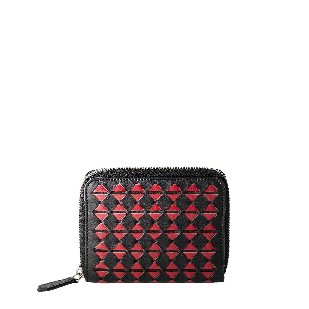 Mini zip wallet Mosaico Black/Amaranth - Black & Amaranth
