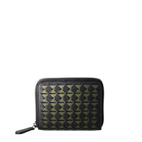Mini zip wallet Mosaico Eclipse/Moss - Black & Green