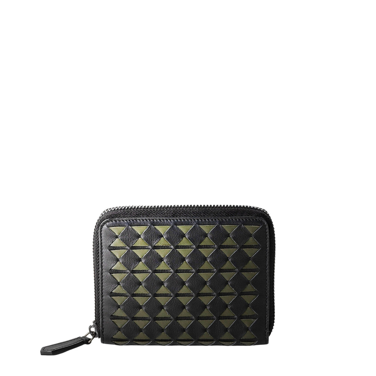 Mini zip wallet Mosaico Eclipse/Moss - Black & Green