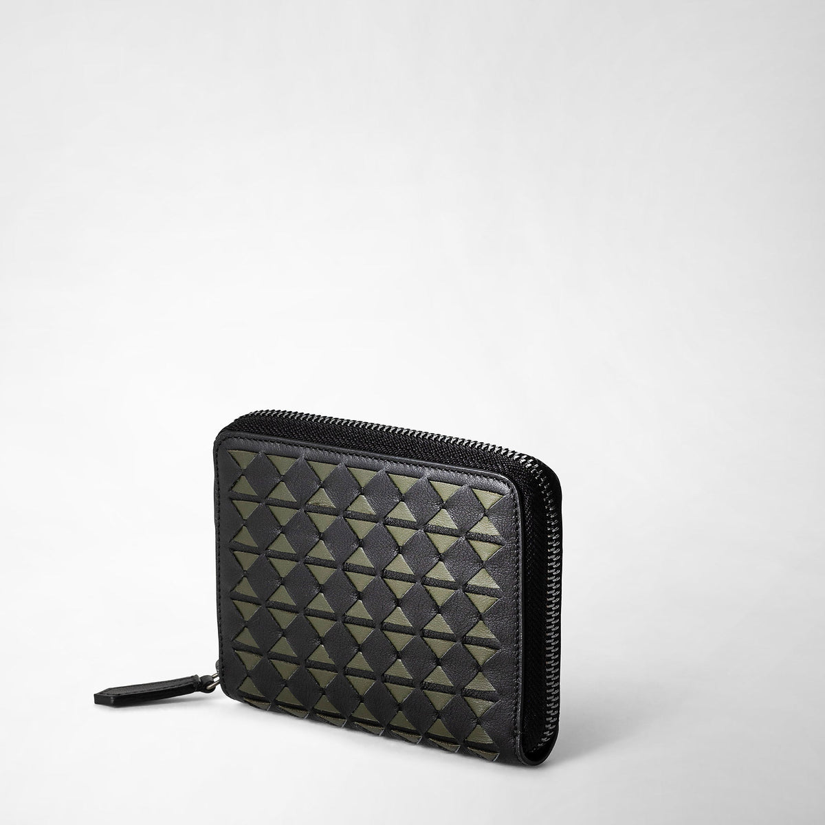 Mini zip wallet Mosaico Eclipse/Moss - Black & Green