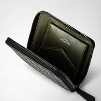 Mini zip wallet Mosaico Eclipse/Moss - Black & Green