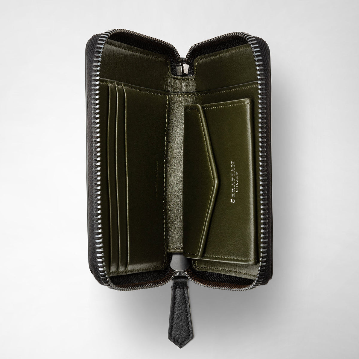 Mini zip wallet Mosaico Eclipse/Moss - Black & Green