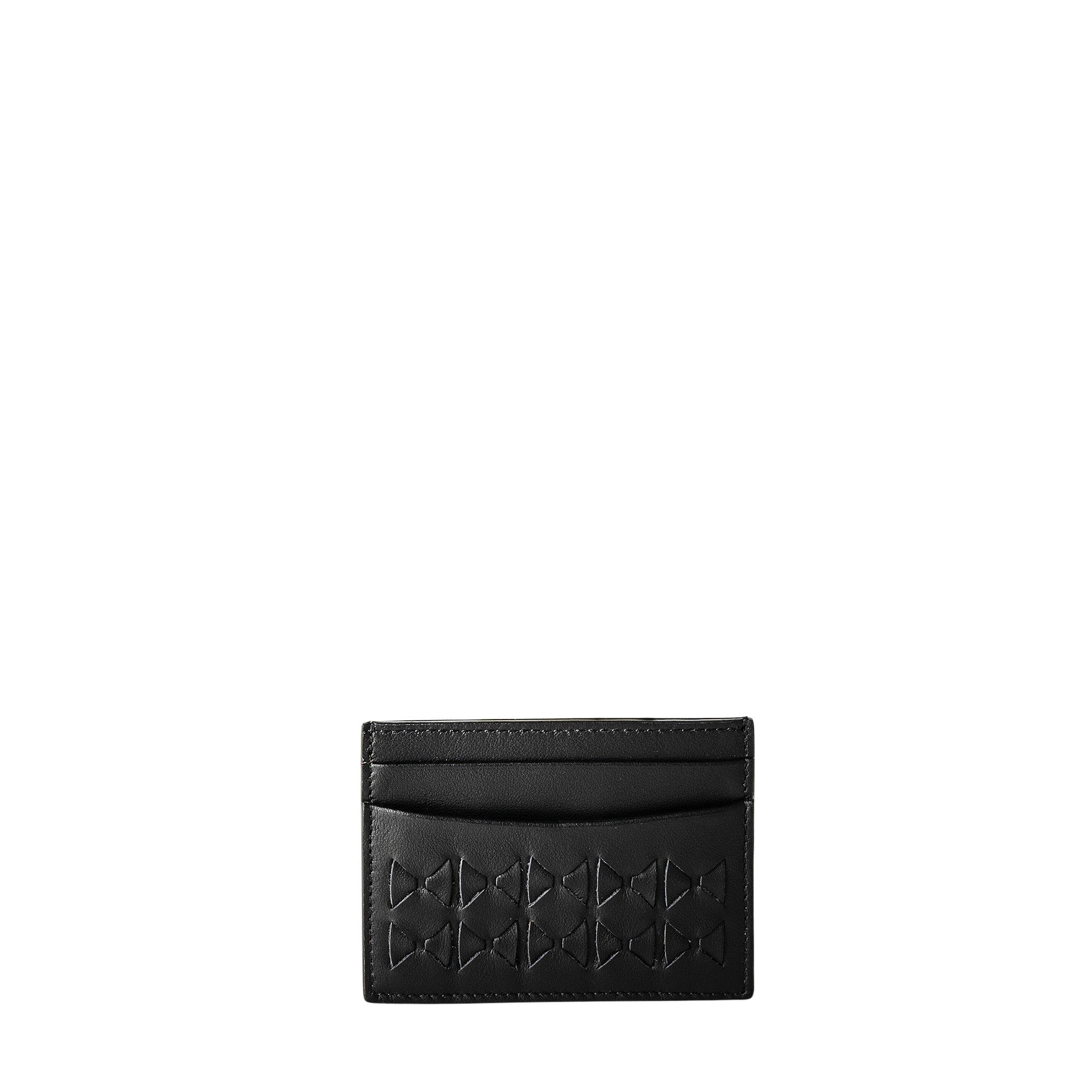 Porte-cartes 4 fentes en cuir Mosaico - Black