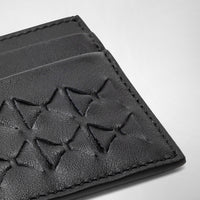 Porte-cartes 4 fentes en cuir Mosaico - Black