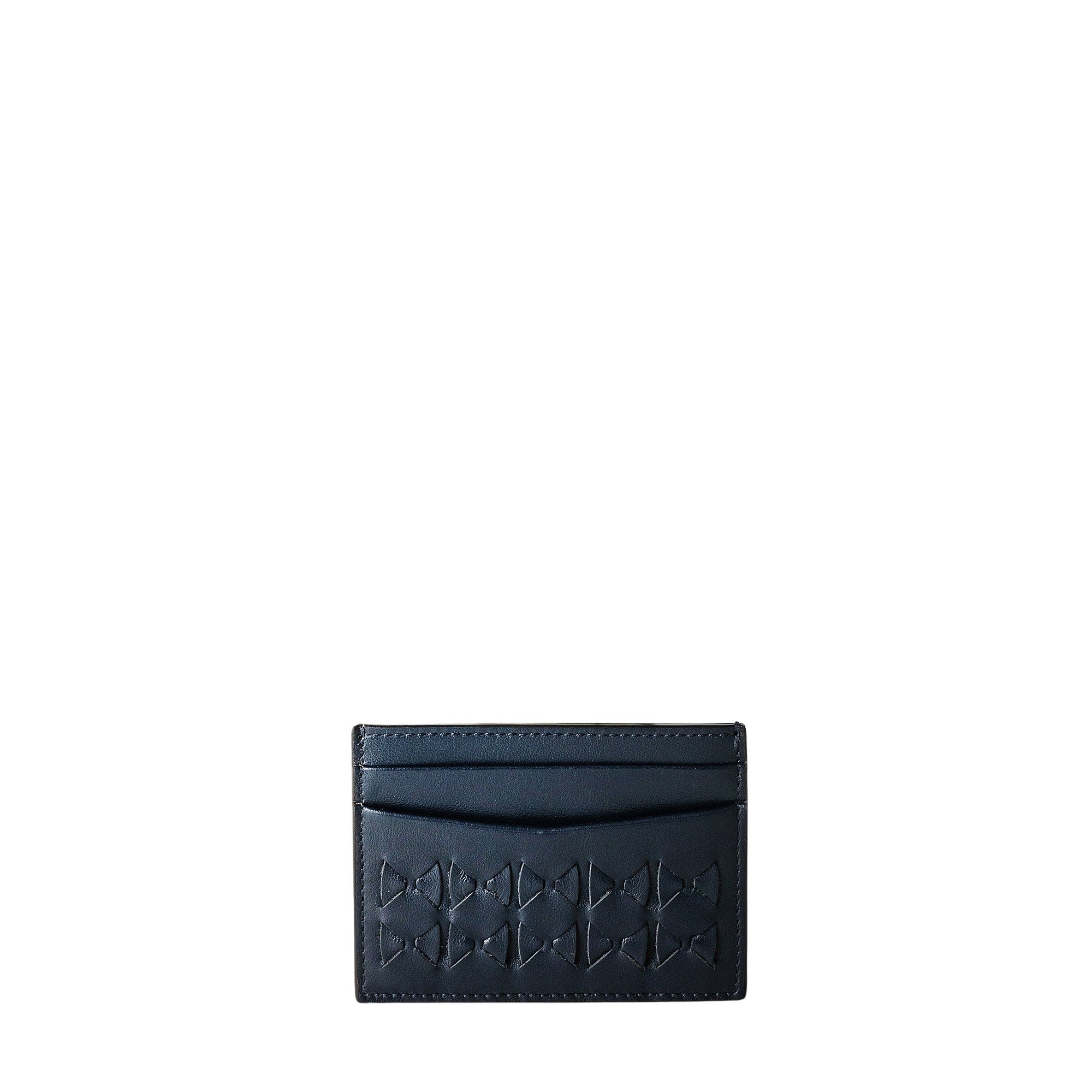 Porte-cartes 4 fentes en cuir Mosaico - Navy Blue