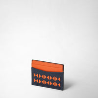 Card case 4cc Mosaico Navy/Orange - Blue Navy & Orange