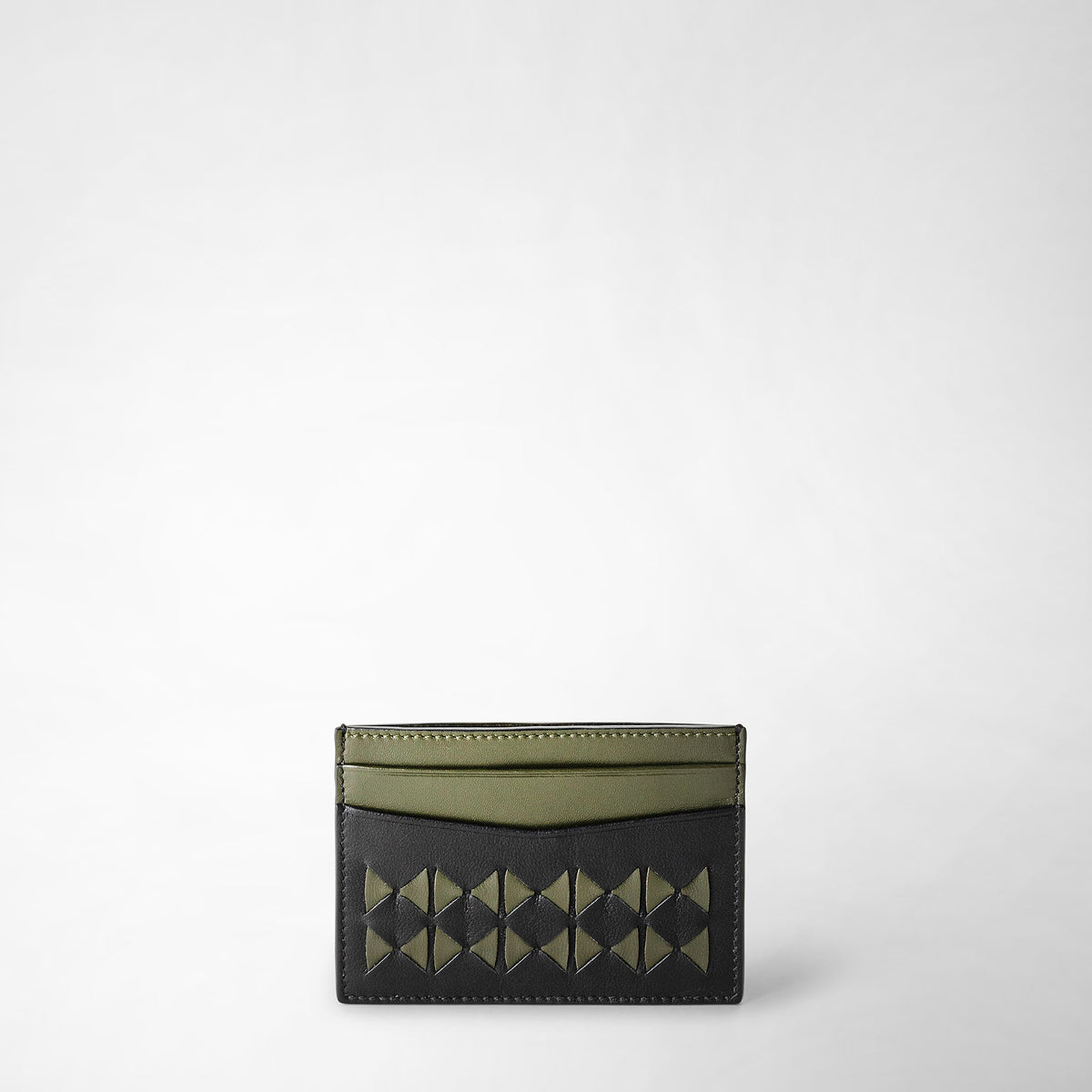Card case 4cc Mosaico Eclipse/Moss - Black & Green