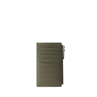 Porte-cartes zippé en cuir Mosaico - Leaf