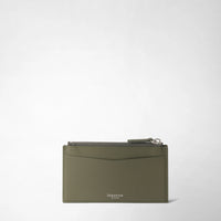 Porte-cartes zippé en cuir Mosaico - Leaf