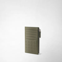 Porte-cartes zippé en cuir Mosaico - Leaf