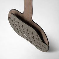 Étui à lunettes en cuir tressé Mosaico - Moon Grey