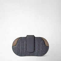 Mosaico woven leather glasses case - Avio Blue