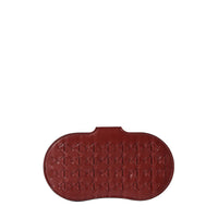Mosaico braided leather glasses case - Amaranth
