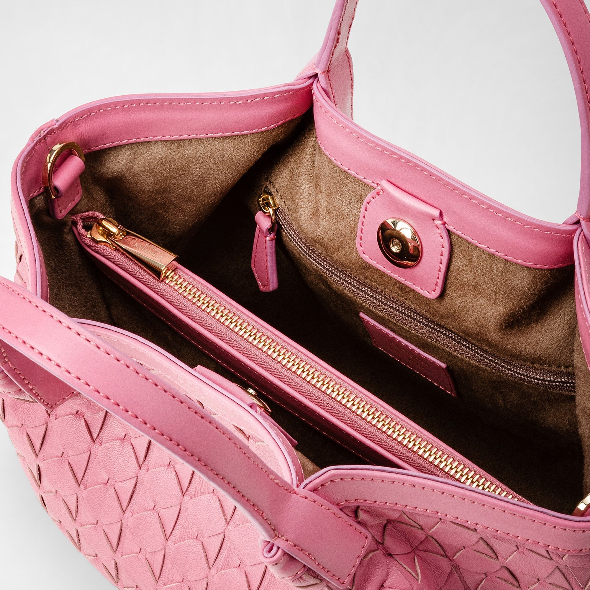 Mini sac Secret en cuir Mosaico - Petal