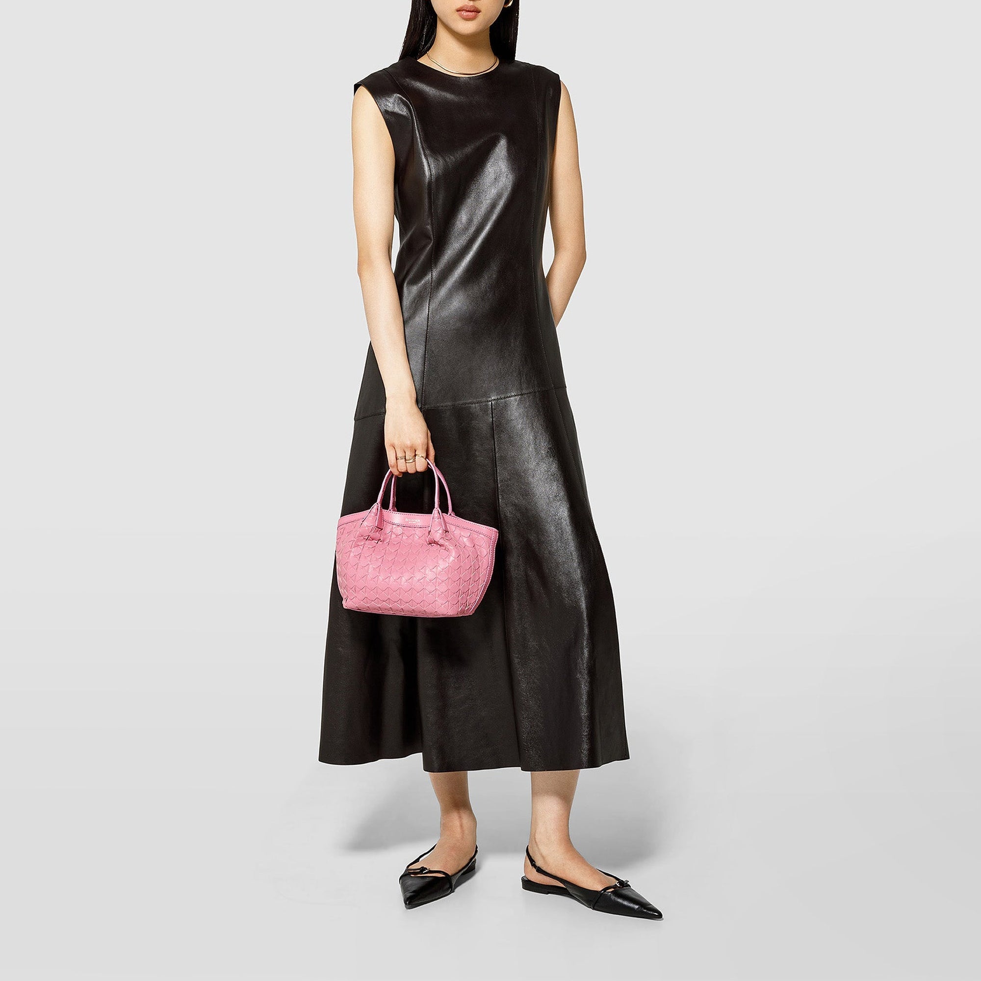 Mini sac Secret en cuir Mosaico - Petal