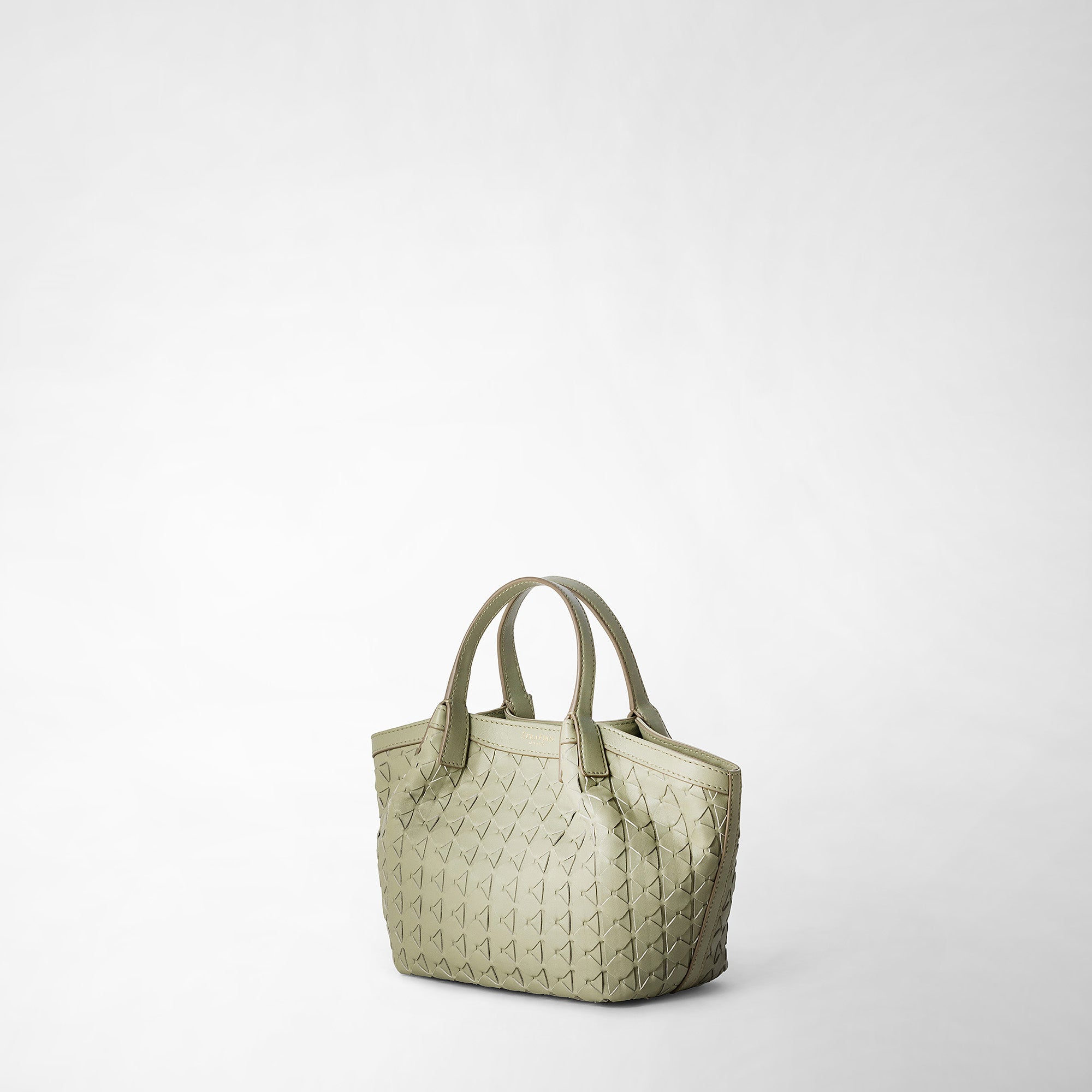Secret mini bag in Mosaico leather - Fresh