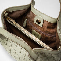 Secret mini bag in Mosaico leather - Fresh