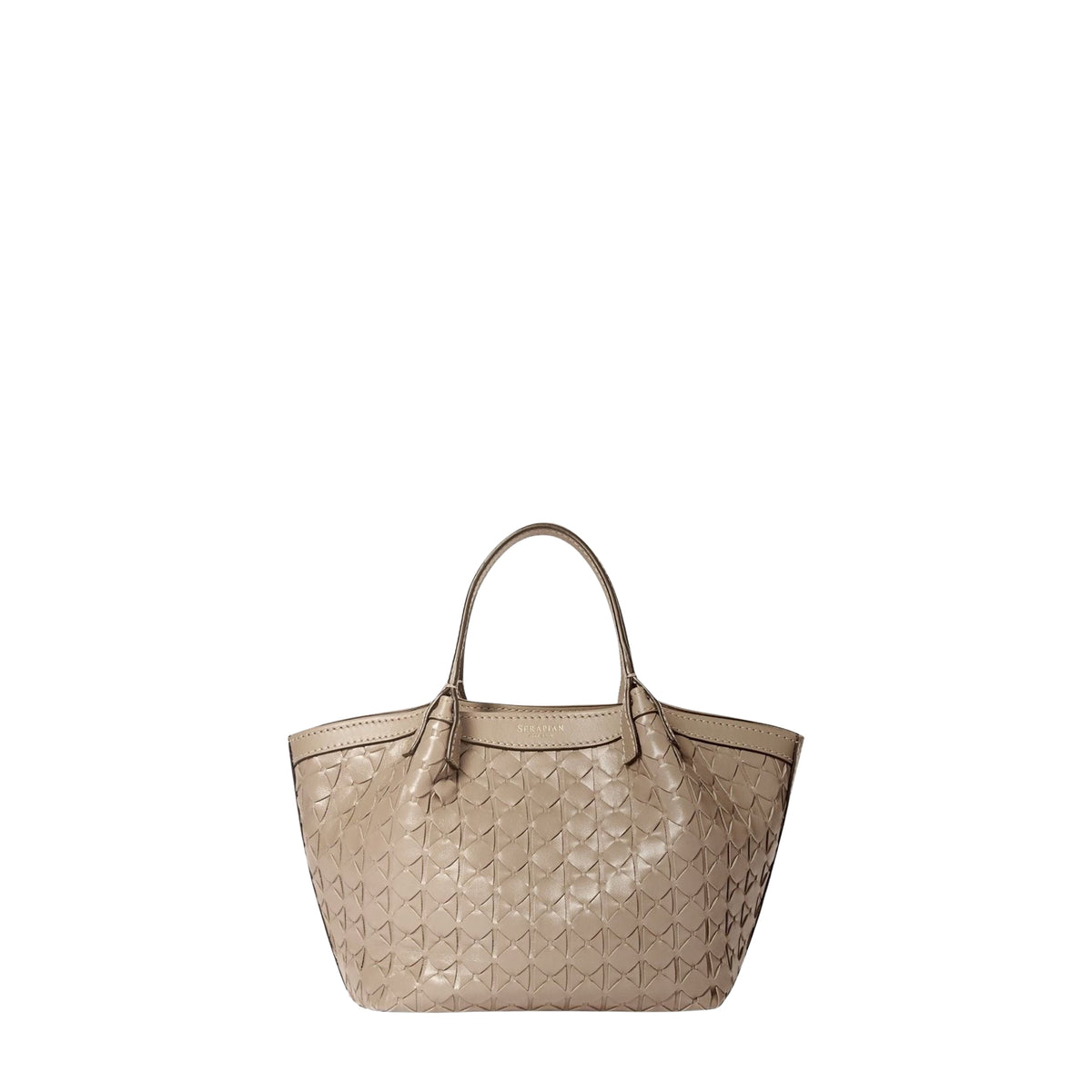 Secret Mosaico mini leather bag - Sahara