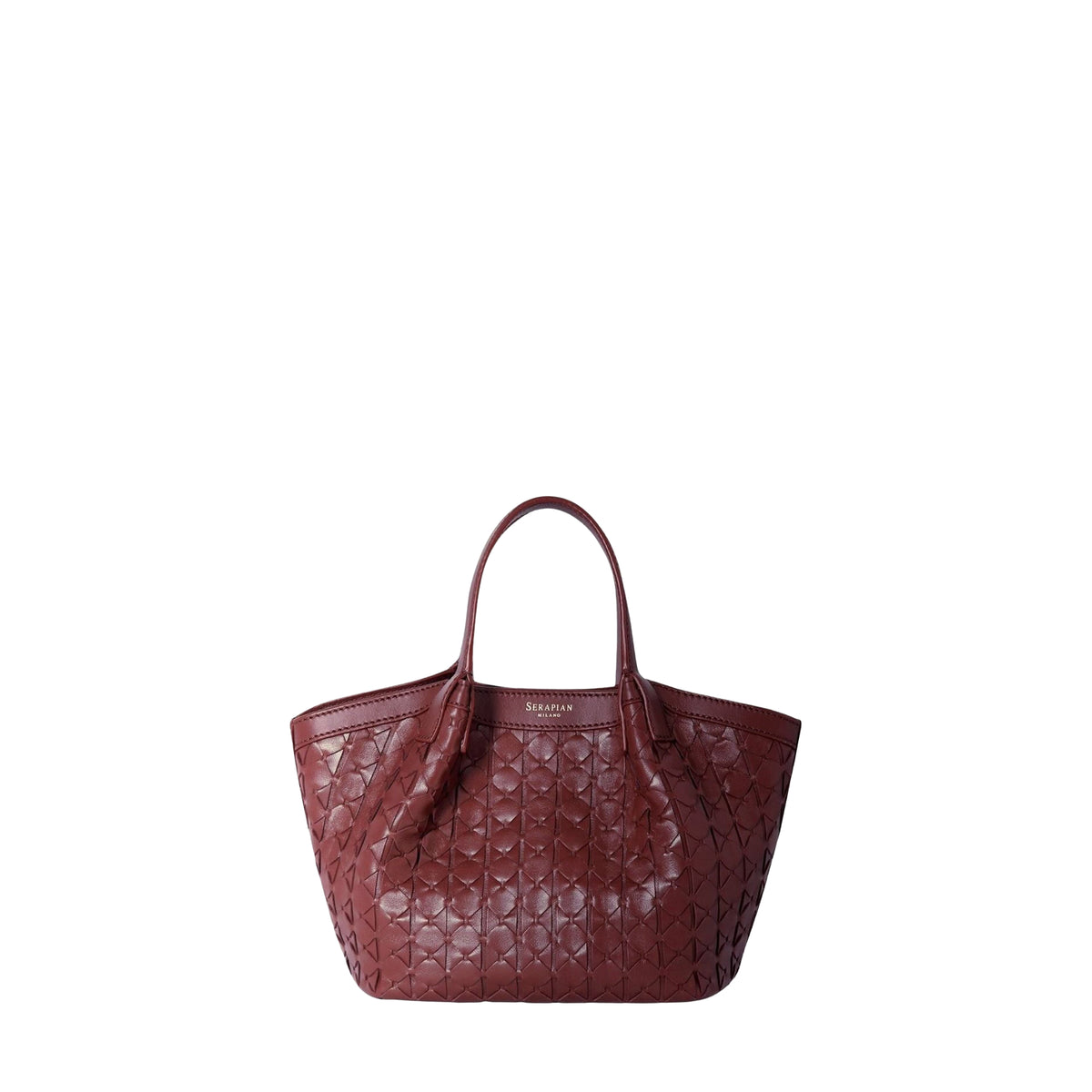 Secret Mosaico mini leather bag - Rosewood