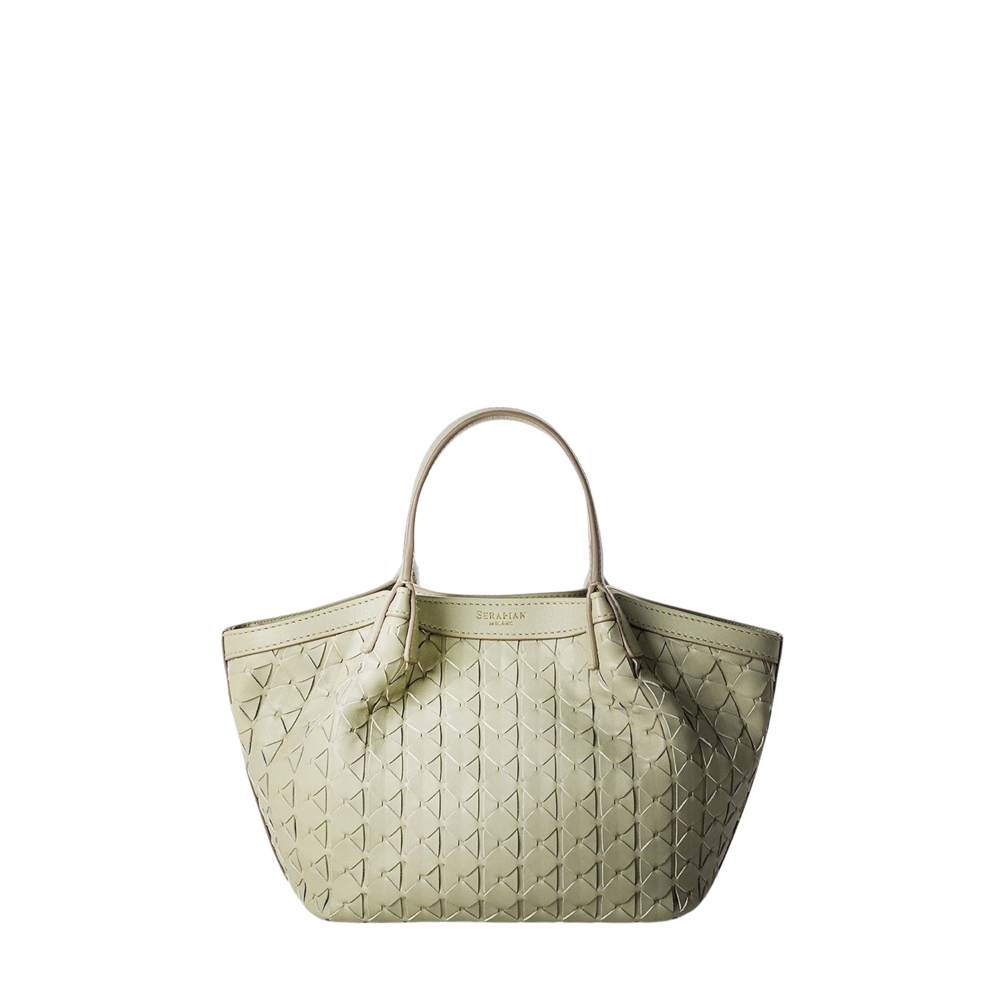 Secret mini bag in Mosaico leather - Fresh