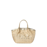 Secret Mestieri d'Arte mini bag in Mosaico leather - Golden Vanilla