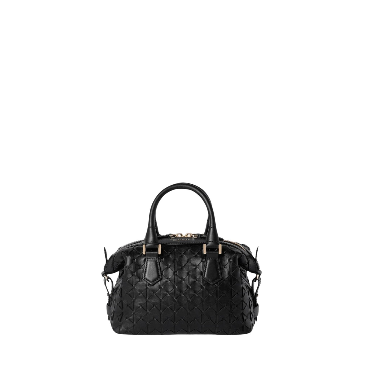 Anì Mosaico mini leather bag - Black