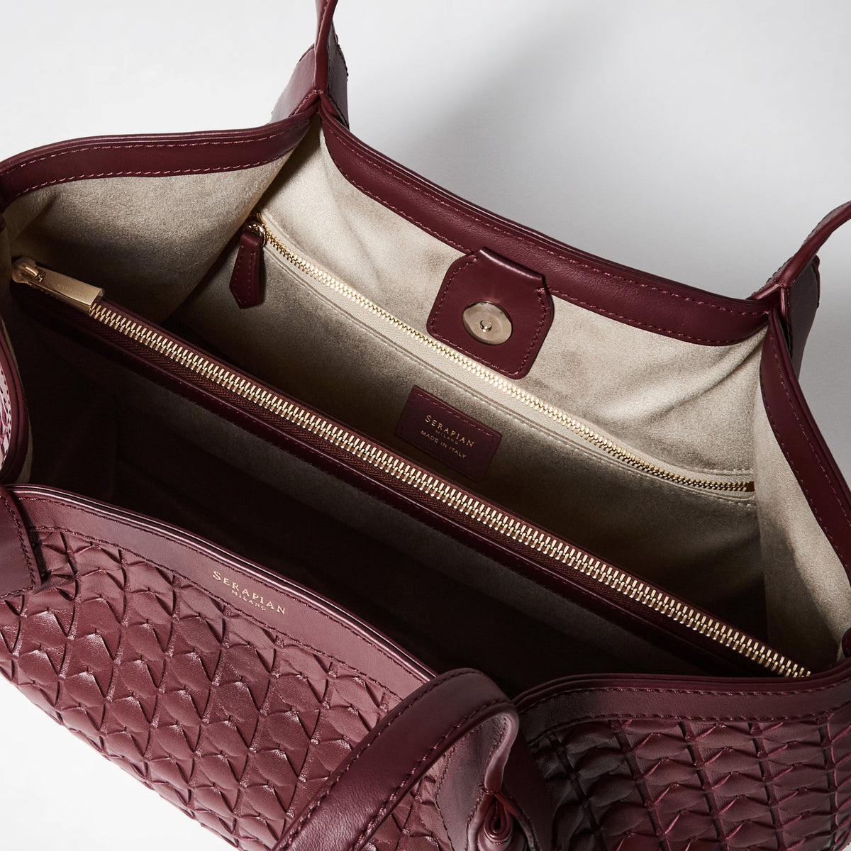 Small Secret bag Mosaico Rosewood - Rosewood