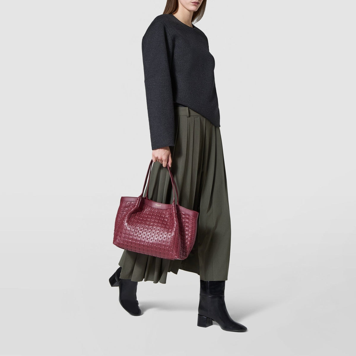 Small Secret bag Mosaico Rosewood - Rosewood