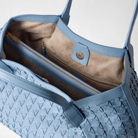 Petit sac Secret en cuir Mosaico - Cornflower