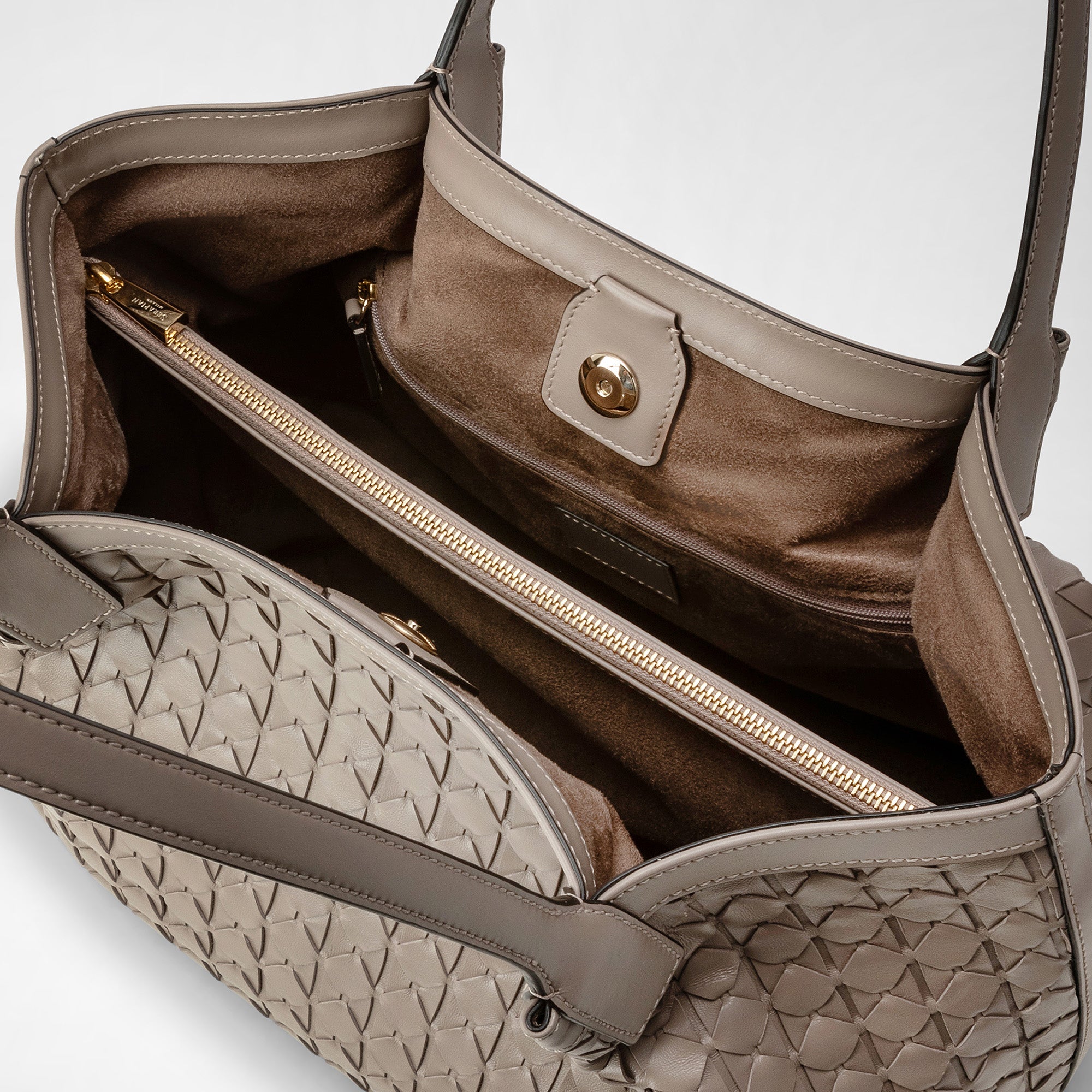 Petit sac Secret en cuir Mosaico - Sahara