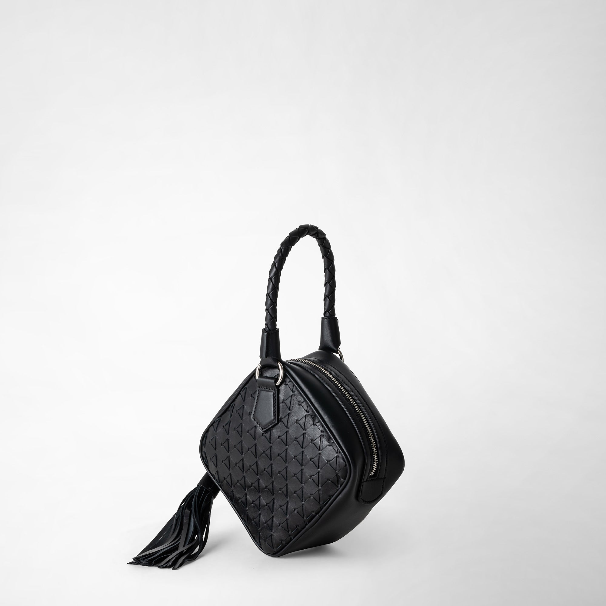 Sac à main Petra en cuir Mosaico - Black