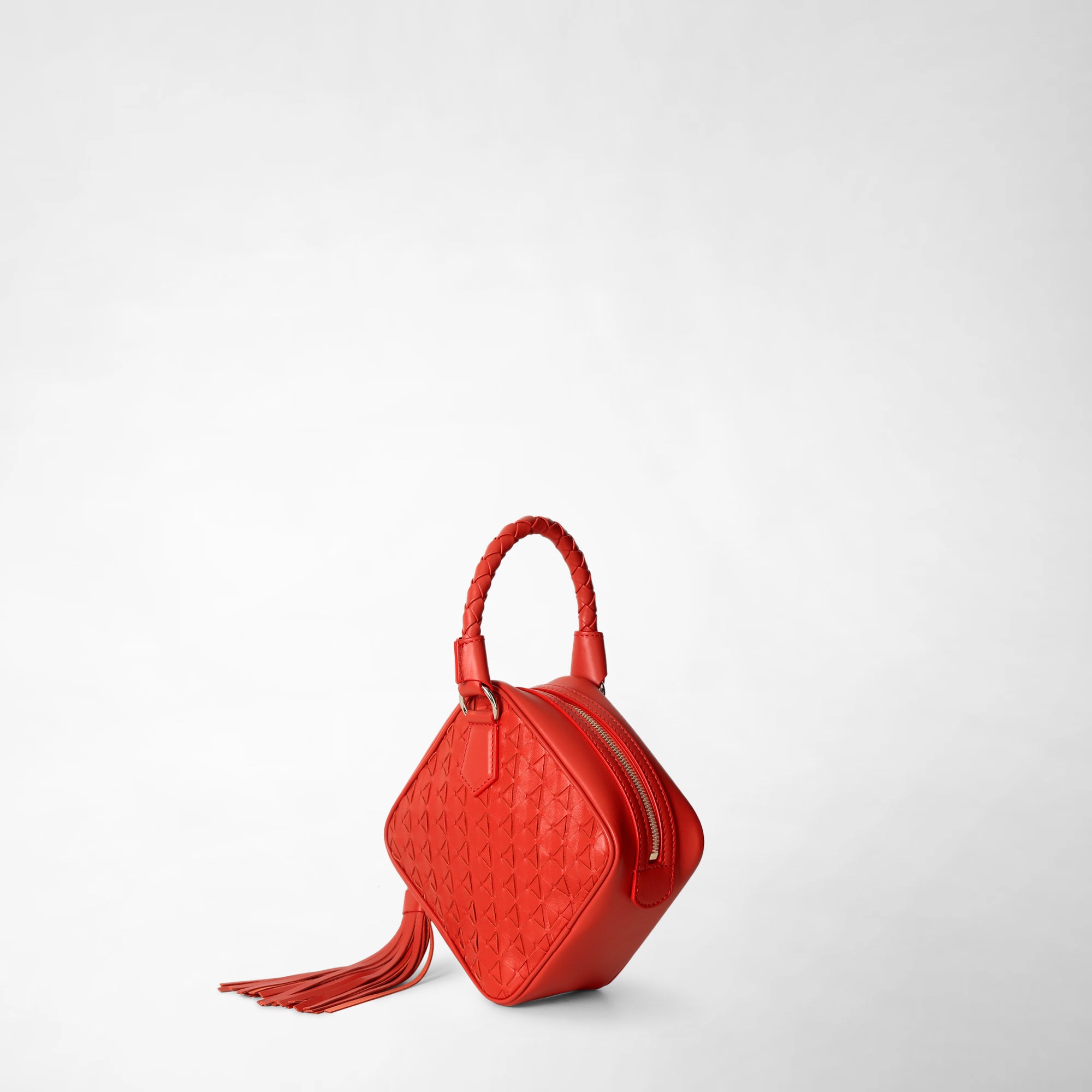 Sac à main Petra en cuir Mosaico - Corail