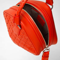 Sac à main Petra en cuir Mosaico - Corail