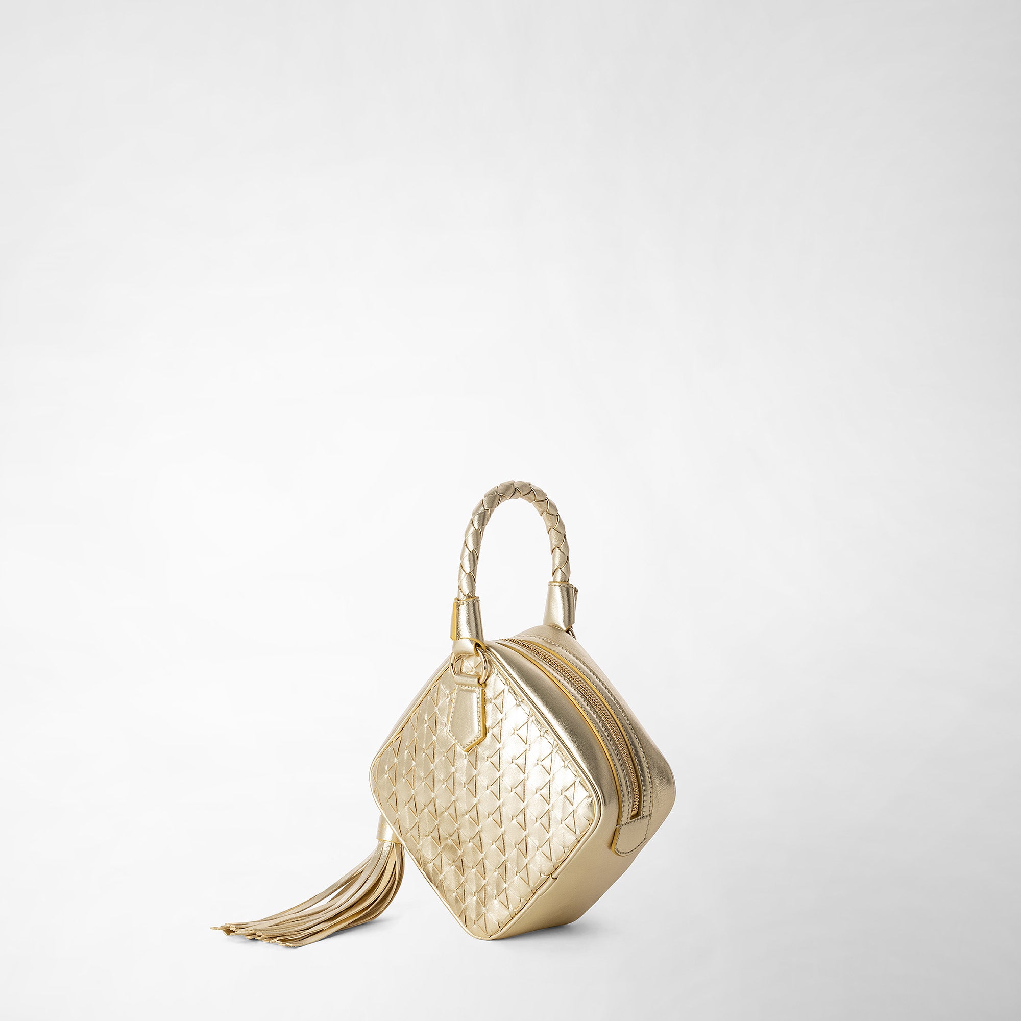 Sac à main Petra en cuir Mosaico - Gold
