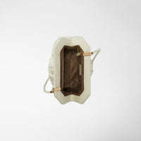 Pochette Secret en cuir Mosaico - Off White