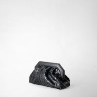 Pochette Secret en cuir Mosaico - Black