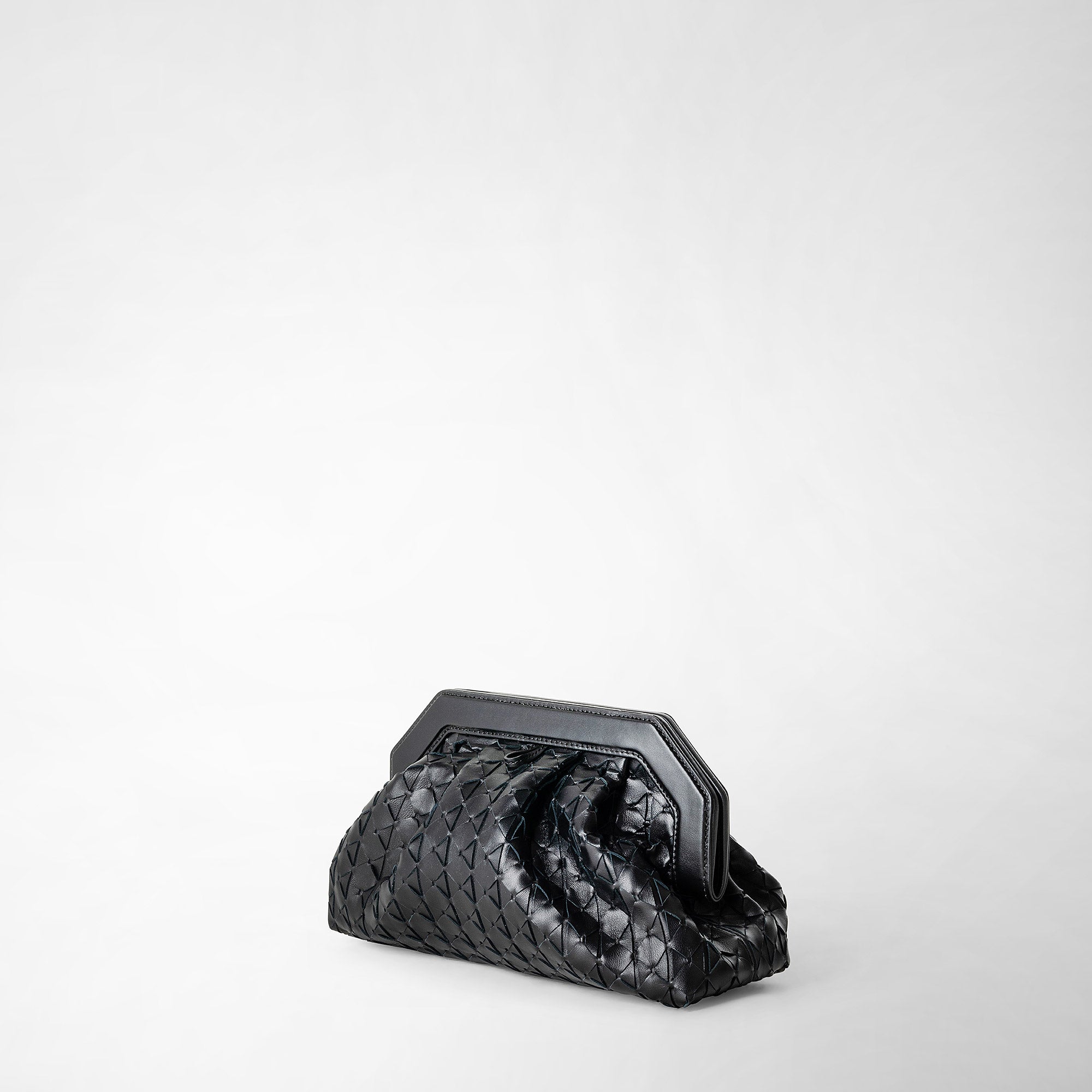 Pochette Secret en cuir Mosaico - Black