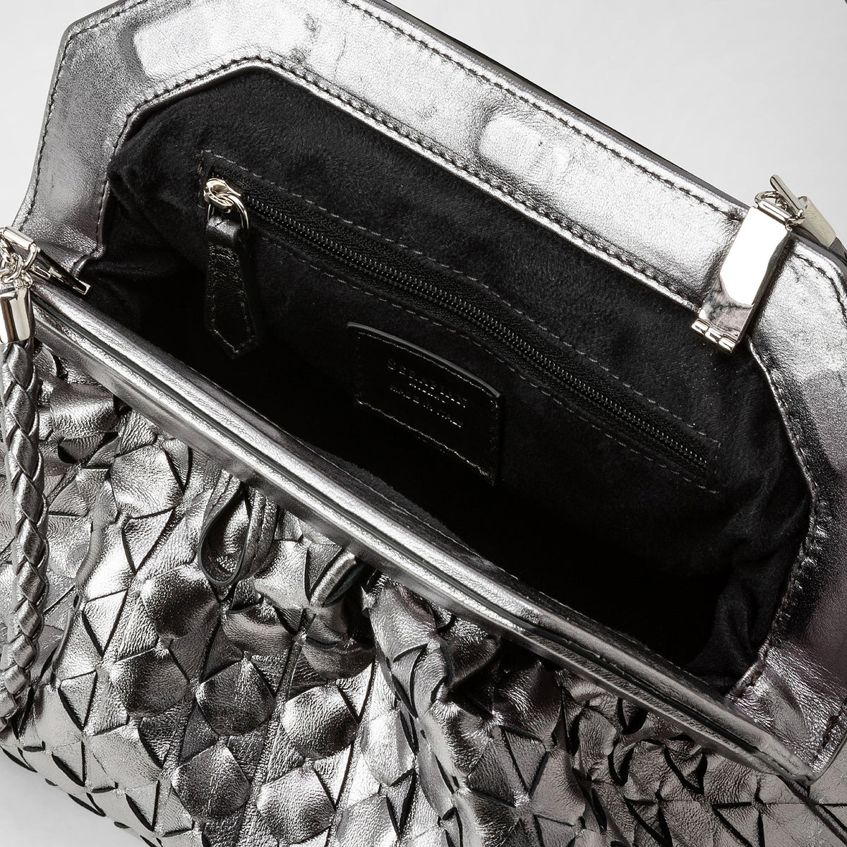 Secret clutch Mosaico Ruthenium - Ruthenium