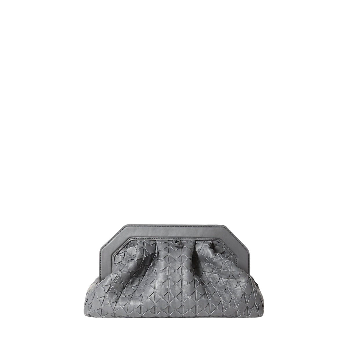 Secret Mosaico leather clutch bag - Shadow