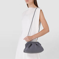 Secret Mosaico leather clutch bag - Shadow