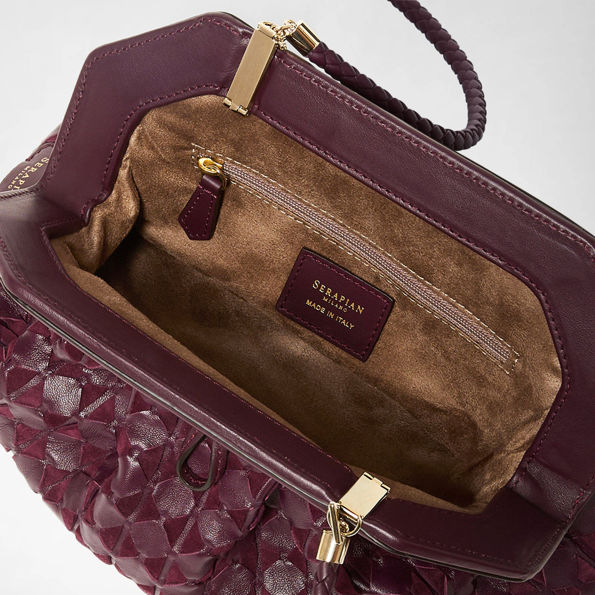 Secret clutch Mosaico Dark Plum - Dark Plum