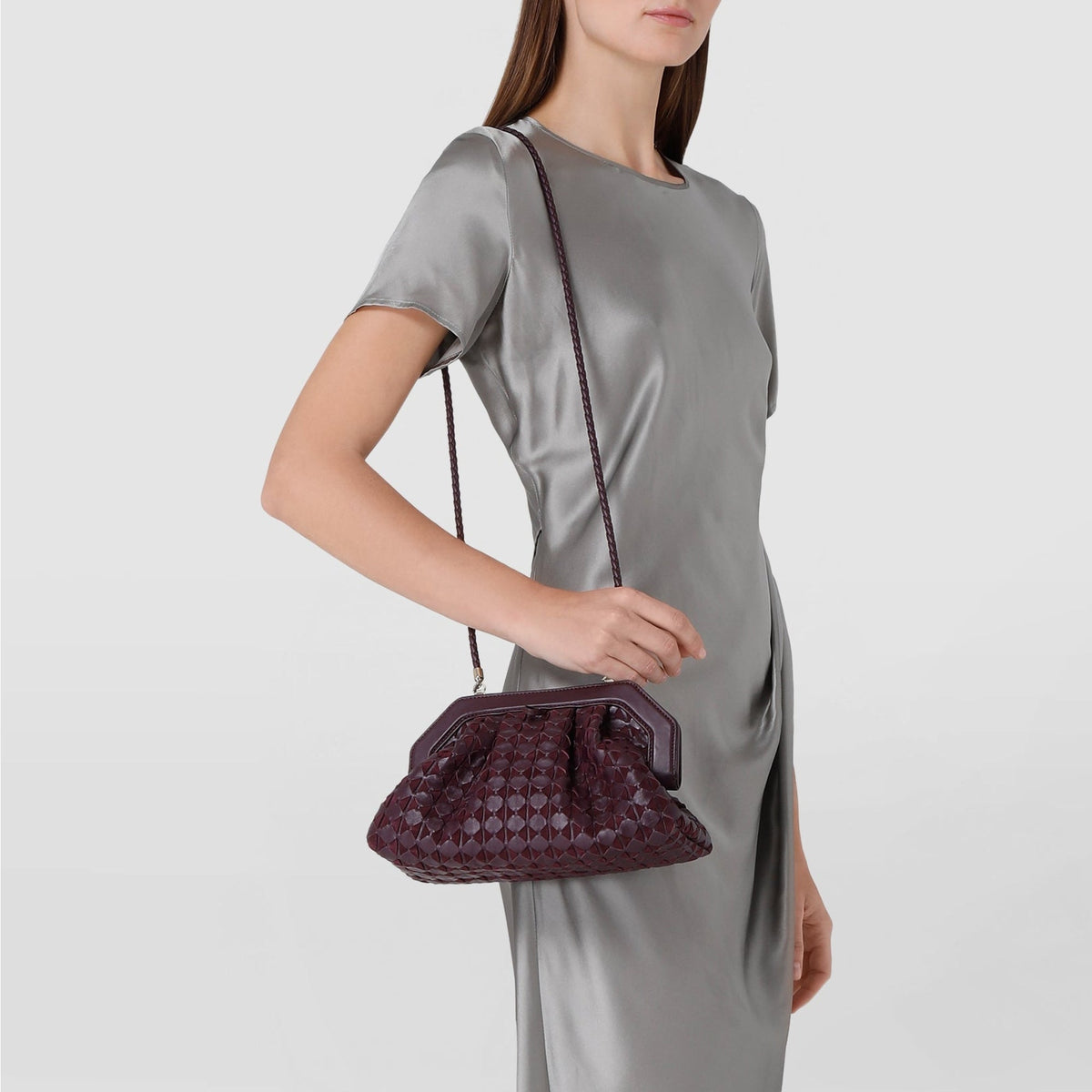 Secret clutch Mosaico Dark Plum - Dark Plum