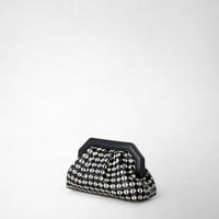 Secret clutch Mosaico Blk/OffWh - Black & Off White