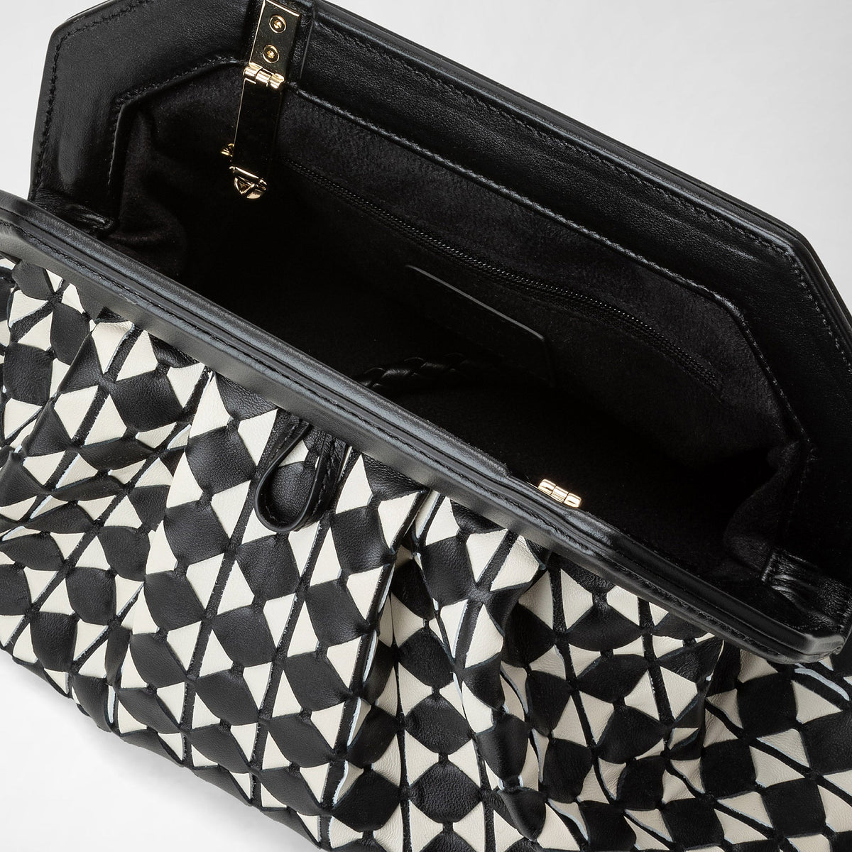 Secret clutch Mosaico Blk/OffWh - Black & Off White