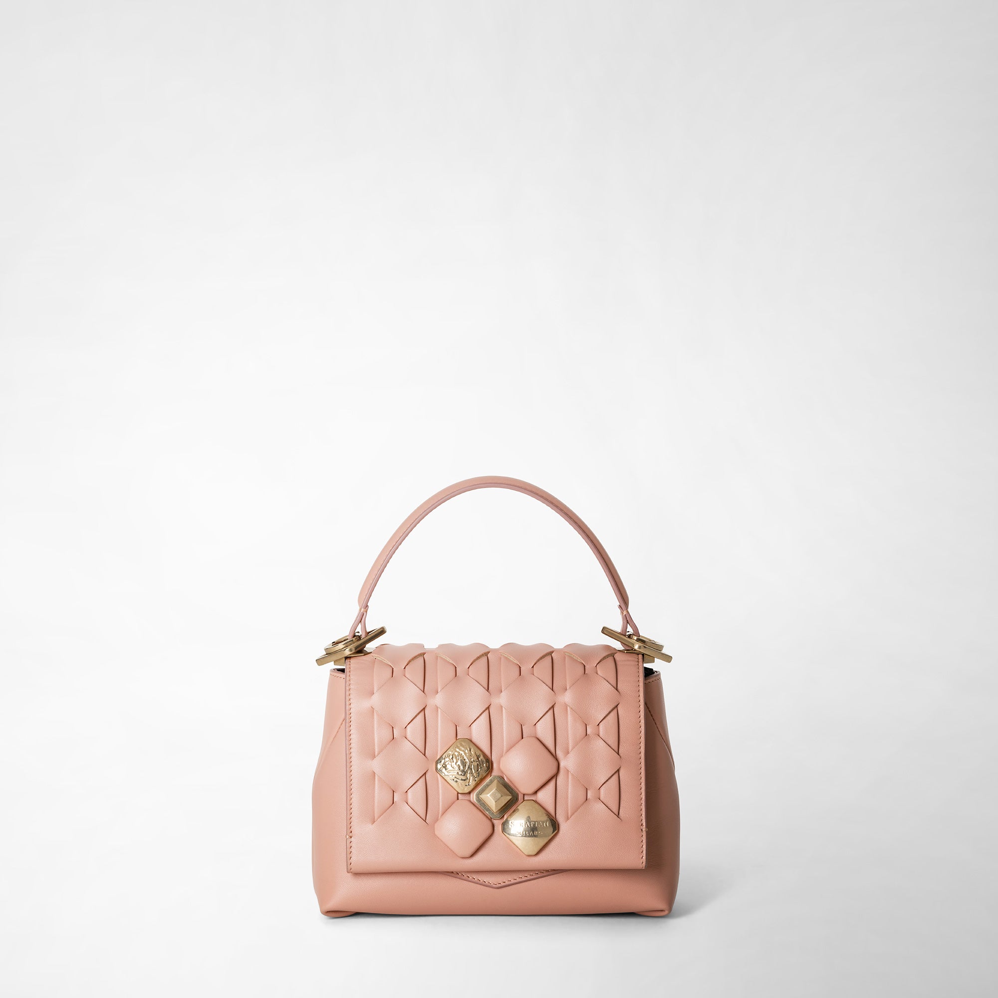 Petit sac 1928 en cuir Mosaico - Blush