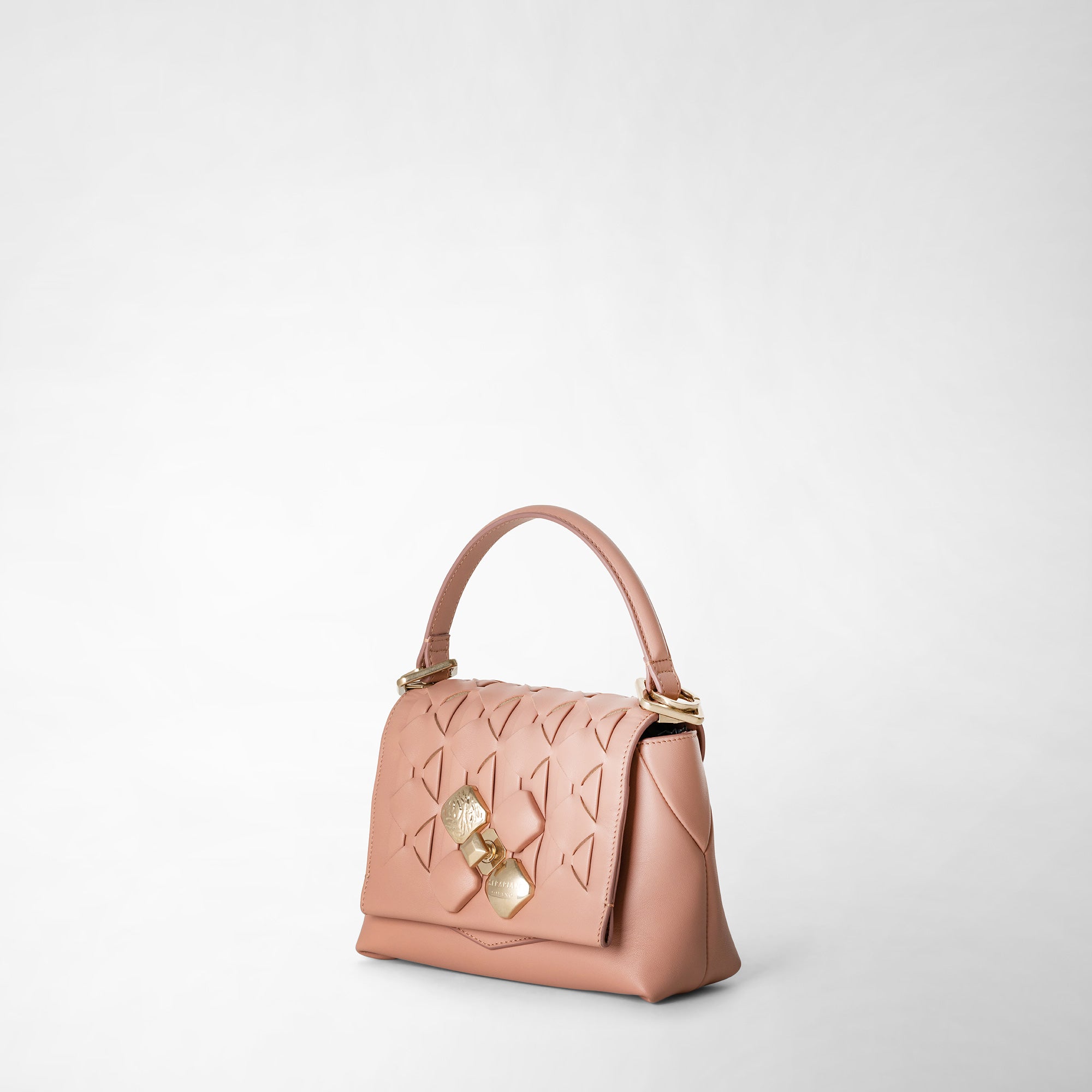 Petit sac 1928 en cuir Mosaico - Blush
