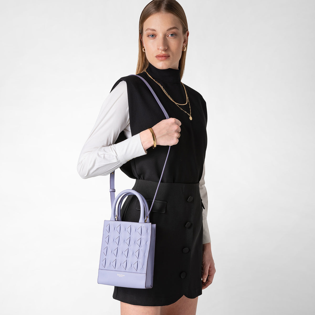 1928 mini tote Mosaico Lilac - Lilac