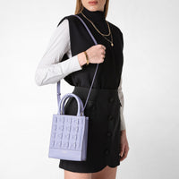 1928 mini leather tote bag - Lilac